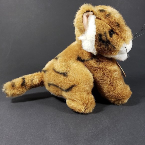 Vintage Toys R Us Tiger Cub Plush Soft Classics 1995 7 in Long w/ Neck Tush Tags - Picture 3 of 8